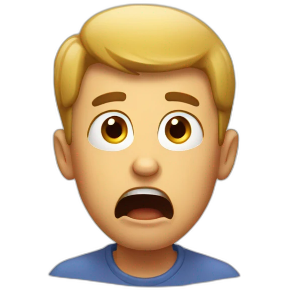 shocked guy emoji