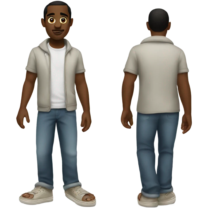 Diddy with no shoes emoji