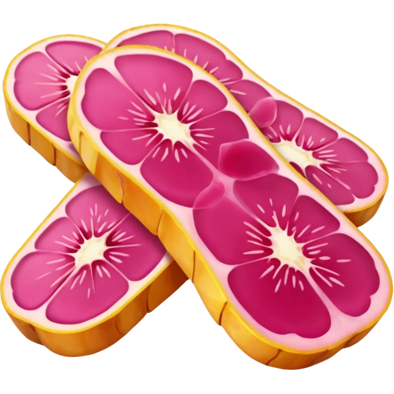 Pink Pickled sliced ginger emoji