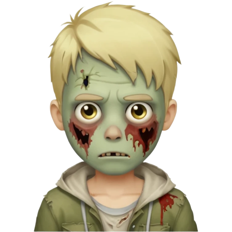boy zombie with blonde hair emoji