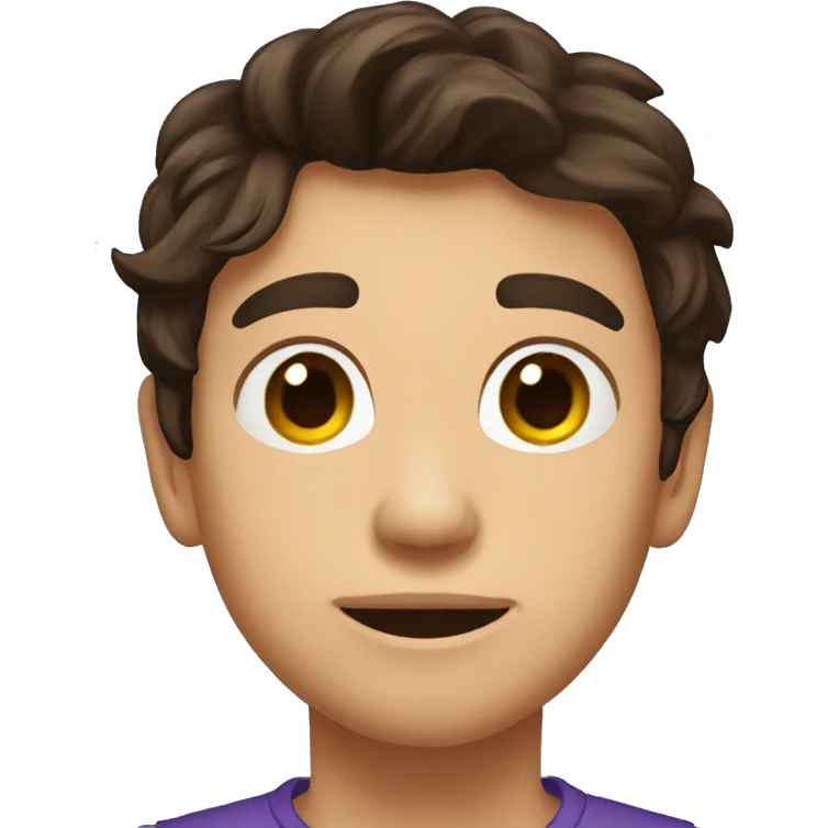 Brunette boy twitch emote emoji