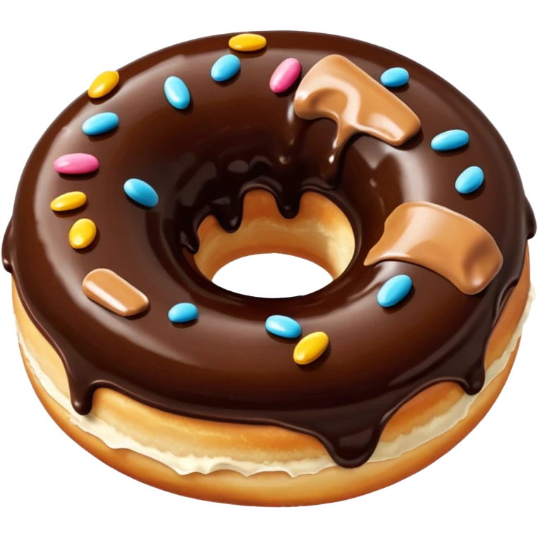donuts chocolate topping emoji