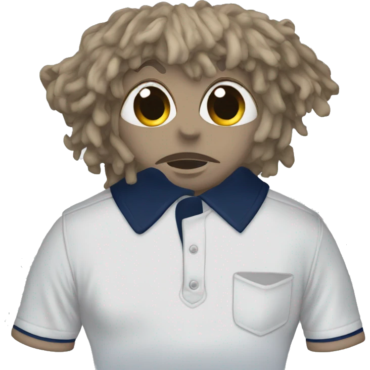 Navy Blue polo t-shirt emoji