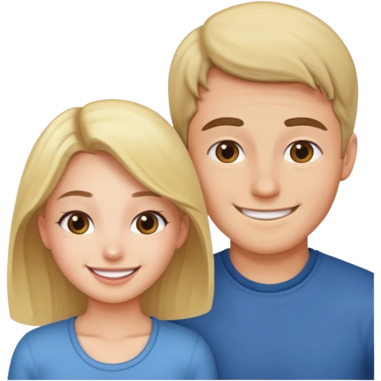 Girl bending over infront of guy emoji