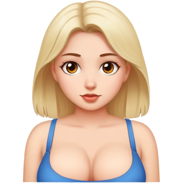 Girl with big boobs emoji
