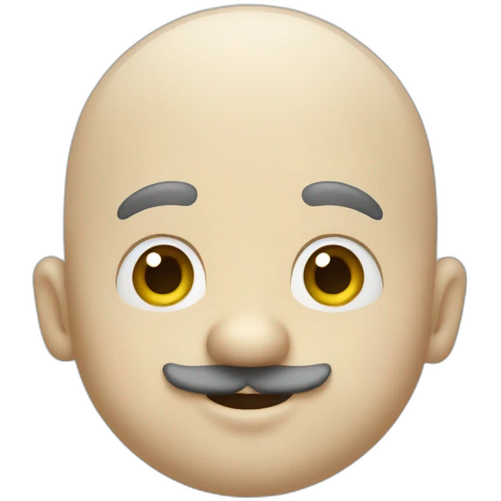 Charlie Chaplin bald emoji