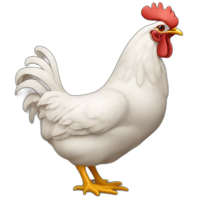 Un gars qui mange du poulet  emoji