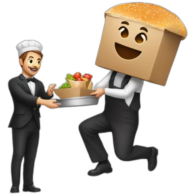 food-delivery with magician emoji