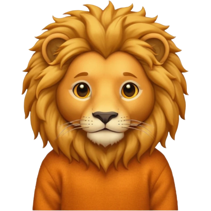 lion wearing jumper emoji