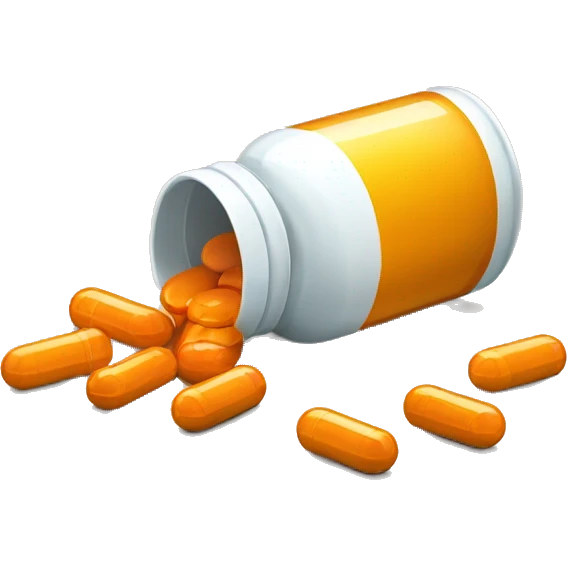 pills spilling from pill bottle emoji