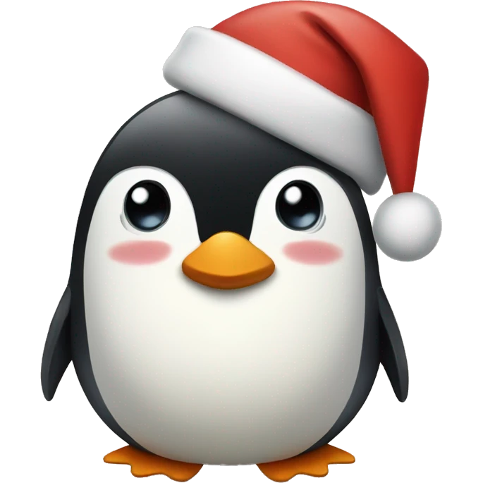Christmas penguin emoji