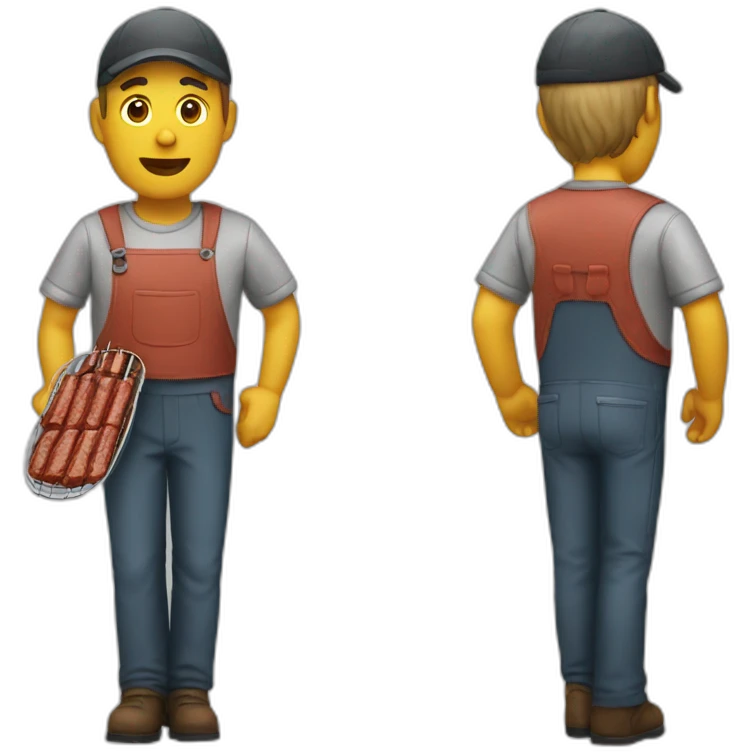 Barbecue man emoji
