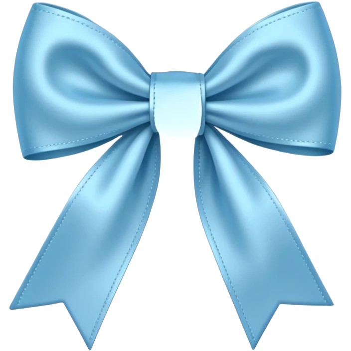 emoji Light blue bow emoji