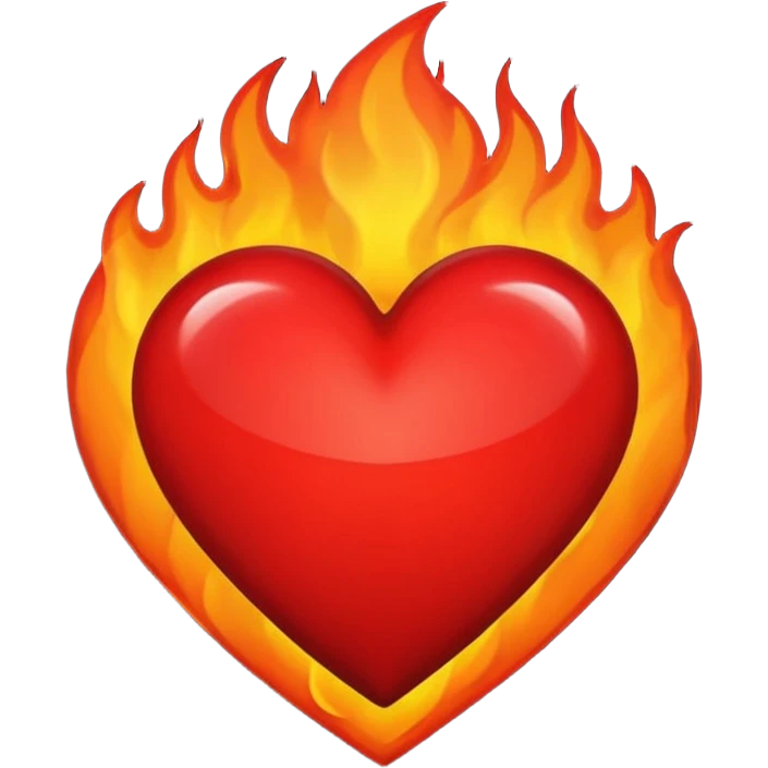 Black and red heart on fires, these are awesome can I get some option that are similar. The difference would be taking out the flame symbol in the middle  emoji