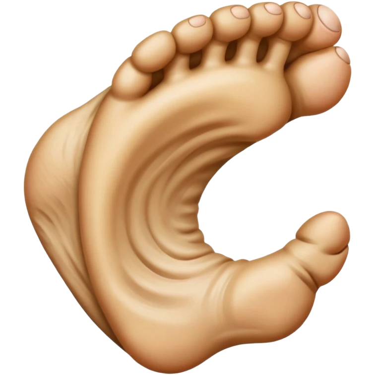 giant foot front view emoji