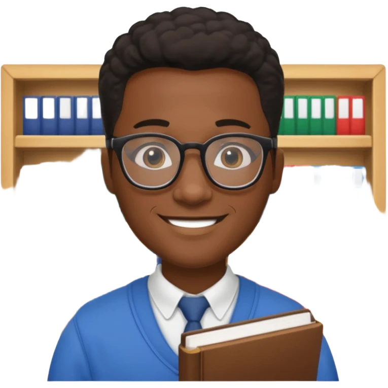 Bookstore Clerk black man emoji