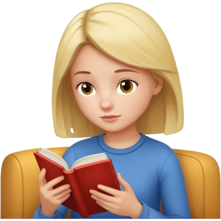 Девушка с книгой   emoji