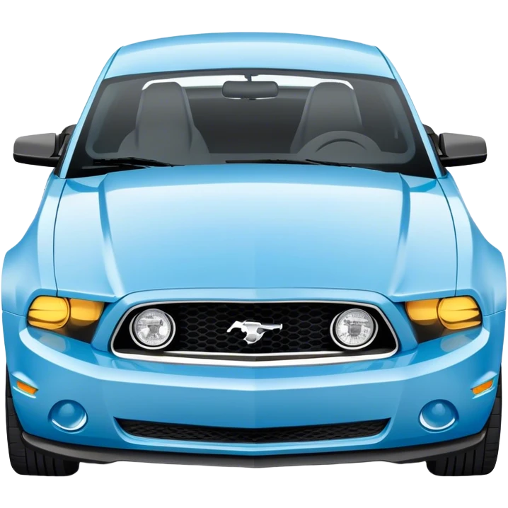 Light blue 2010  Ford Mustang  emoji