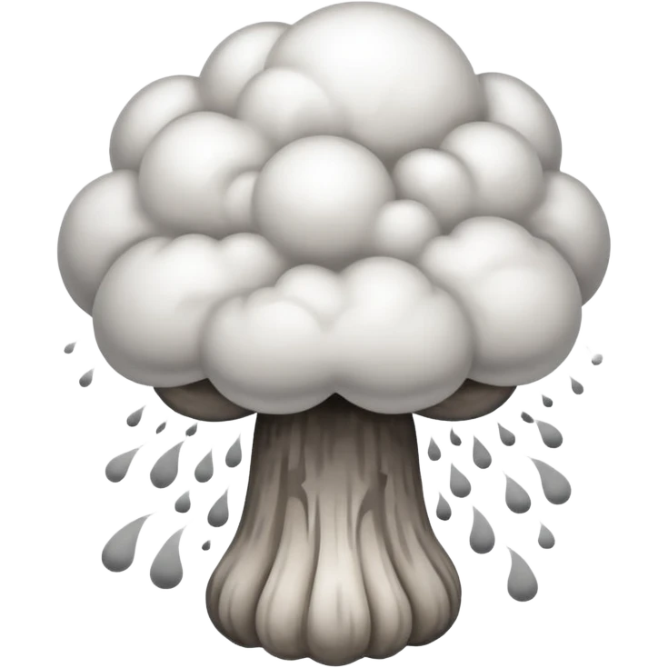 An emoji that depicts the cloud of a nuclear explosion emoji