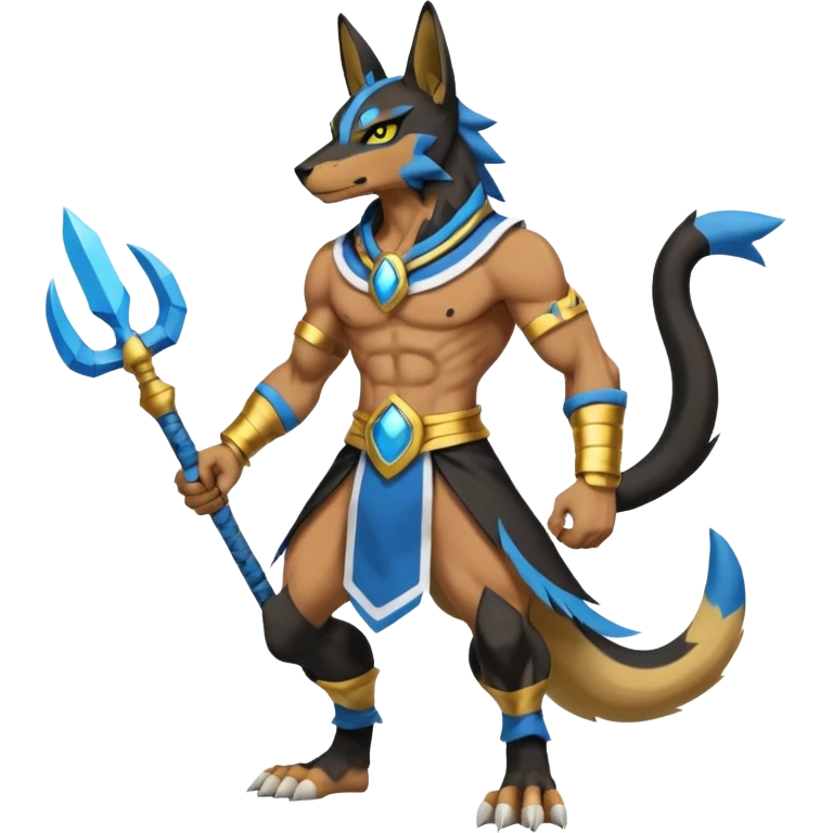 WereGarurumon-Anubis-Lucario-Zeraora-fusion (full body) emoji