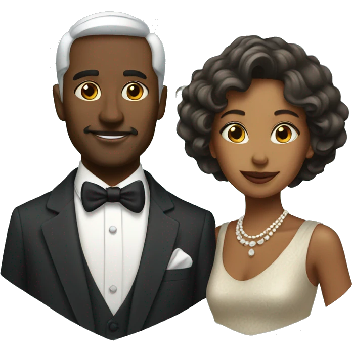 Wealthy couple emoji