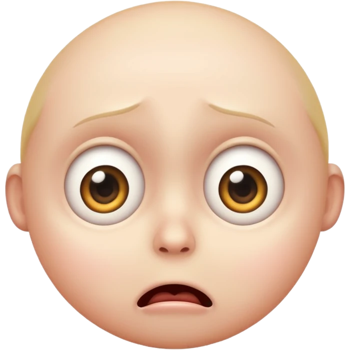 I want an emoji that looks like he’s scared of penises  emoji