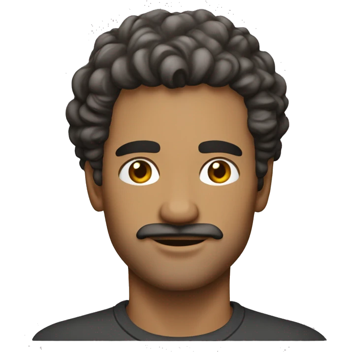Sir 40 years old, skin bege, hair brow with t-shirt s c internacional  emoji