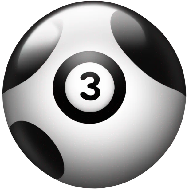 White magic 8 ball emoji