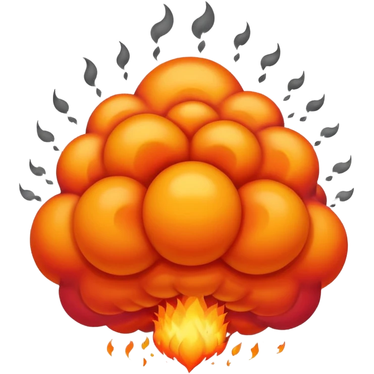 Bomb celebration emoji