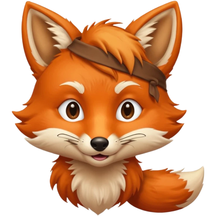 Foxy the fox with a hook emoji