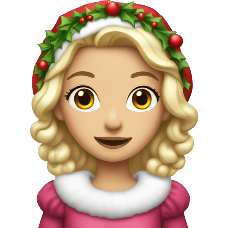 A Christmas princess  emoji