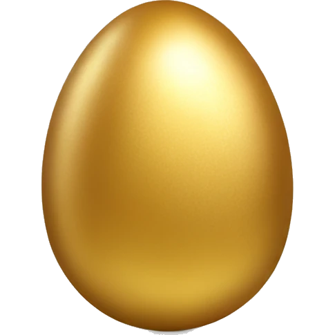 gold easter egg emoji