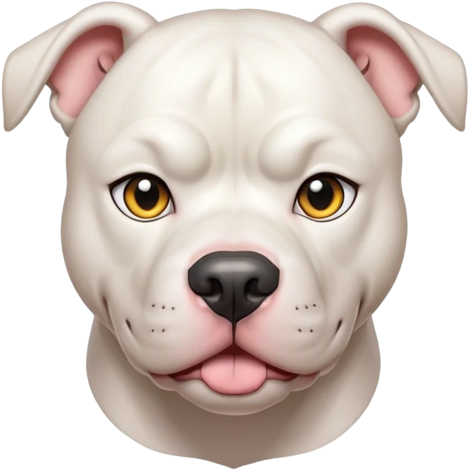 white pitbull emoji