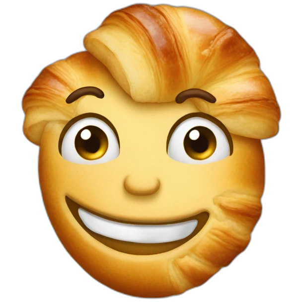 croissant—with—human—face emoji