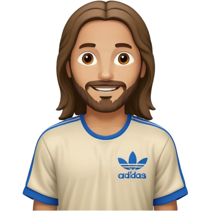 jesus in adidas clothes emoji