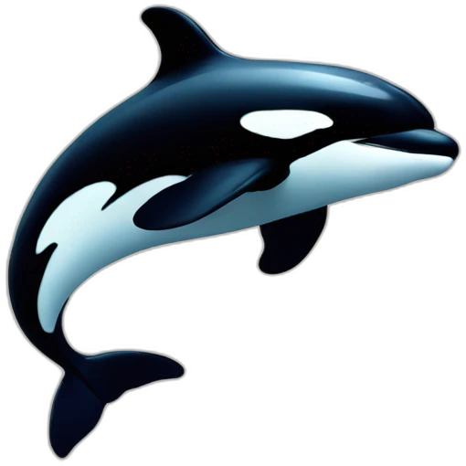 Orca wit a star h emoji