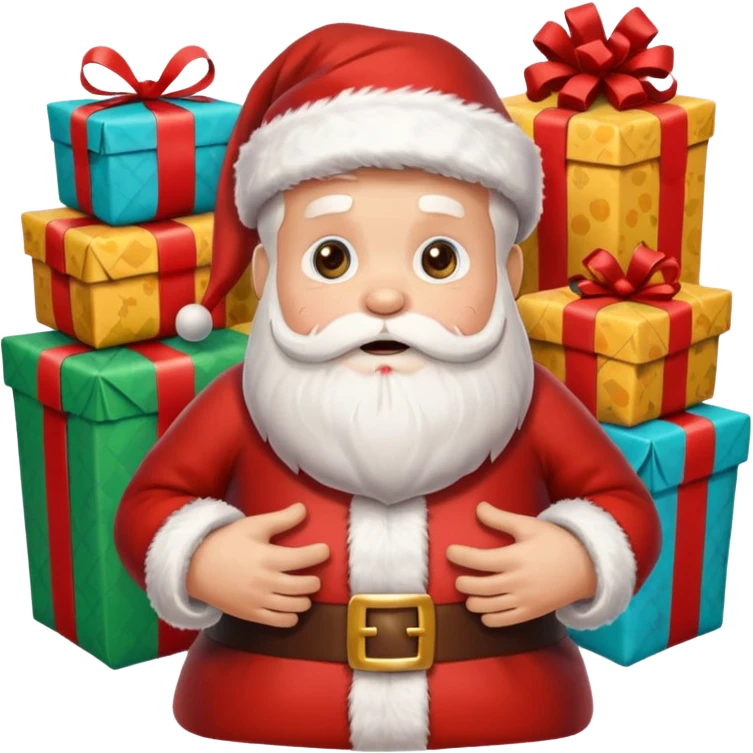 create a realistic christmas chaos emoji