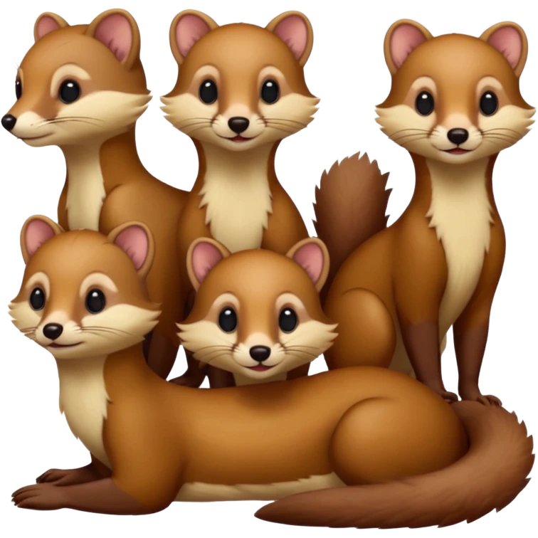 5 martens, 1 weasel emoji