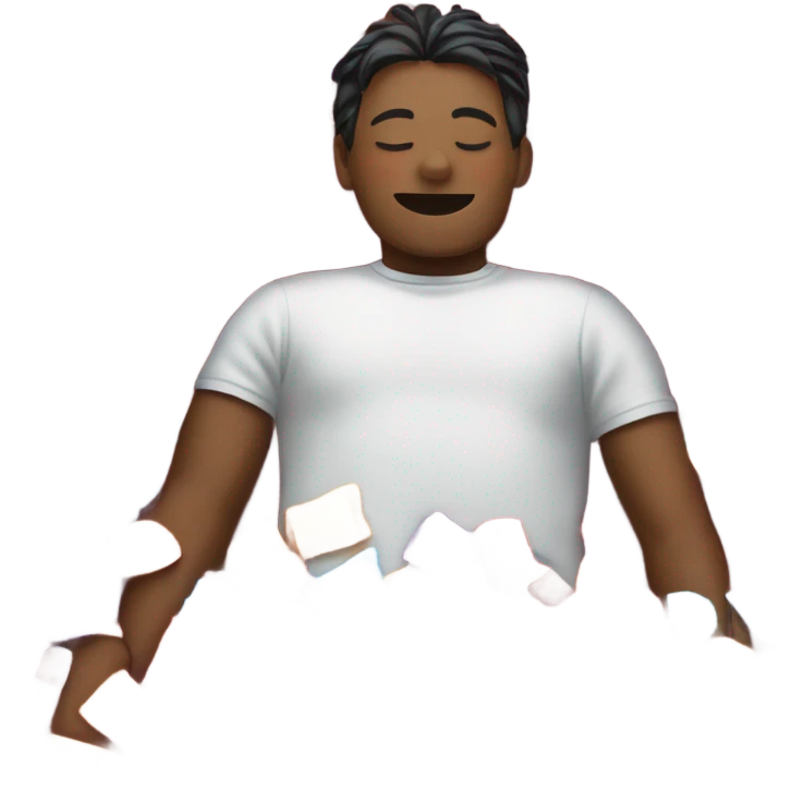 Sleeping whith candy emoji