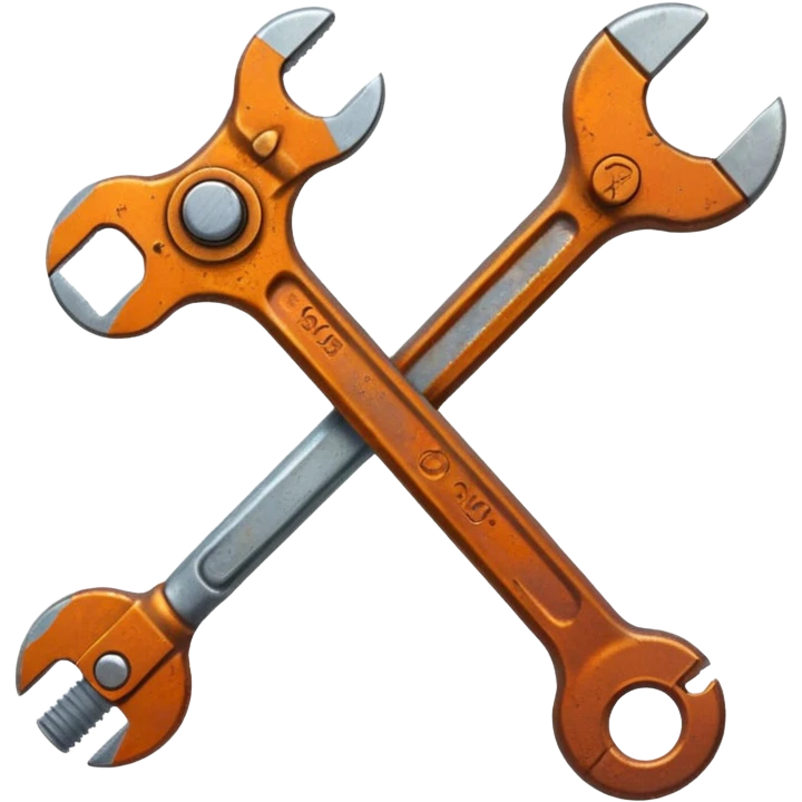 Old wrench covered in rust.



















 emoji