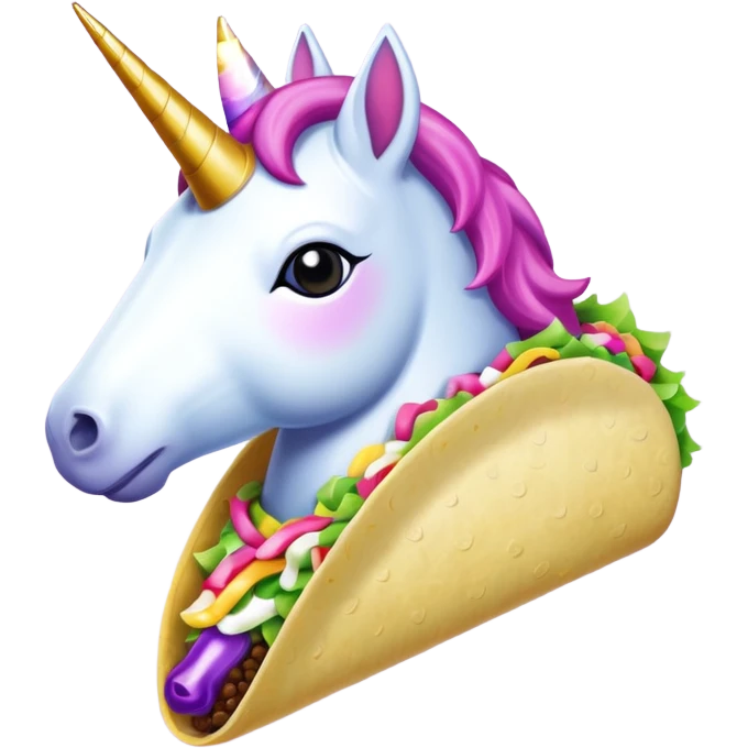 taco bell unicorn emoji