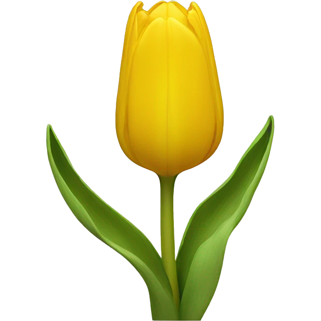 yellow tulip emoji