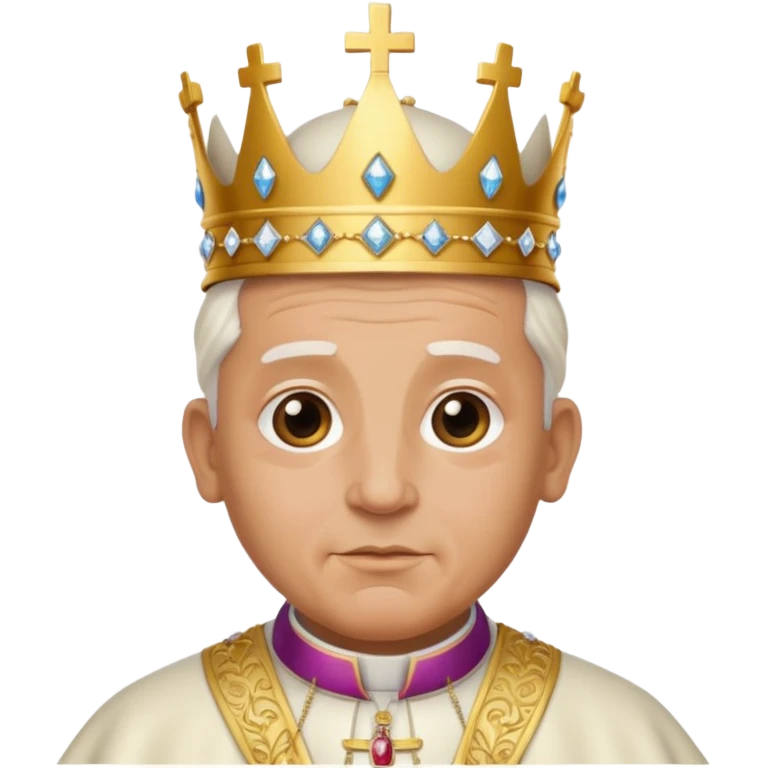 pope royal crown emoji