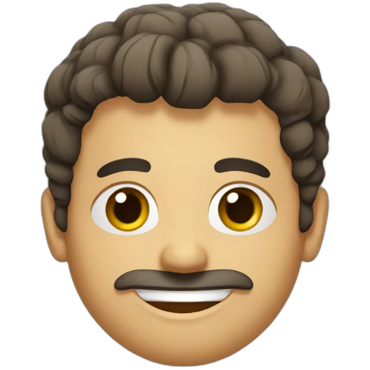baled head guy armenian, smiling emoji