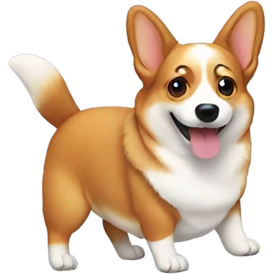 Upside down corgi emoji
