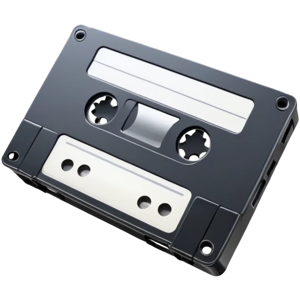 Realistic VHS tape emoji