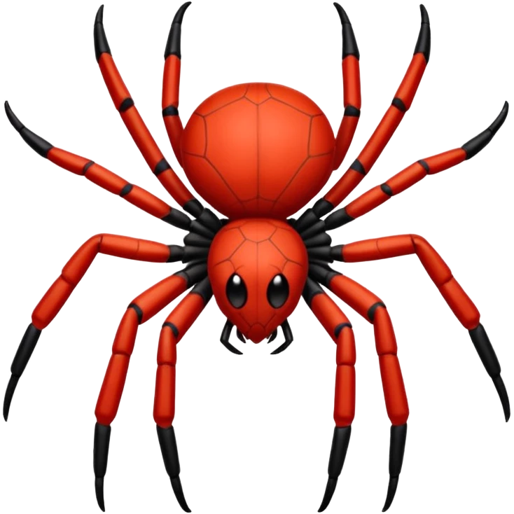 Genera una araña roja emoji