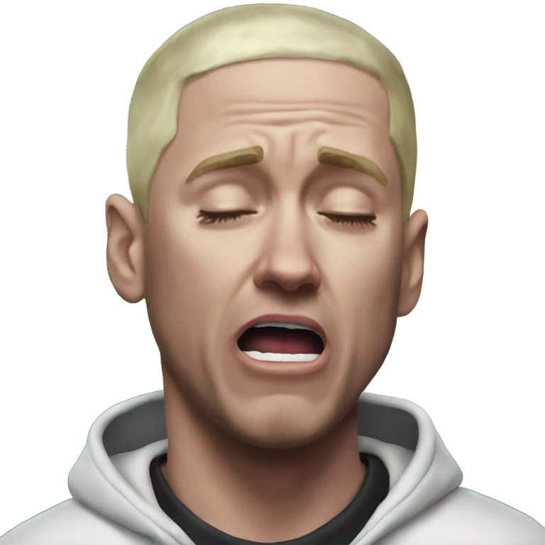 Eminem crying in the galaxy emoji