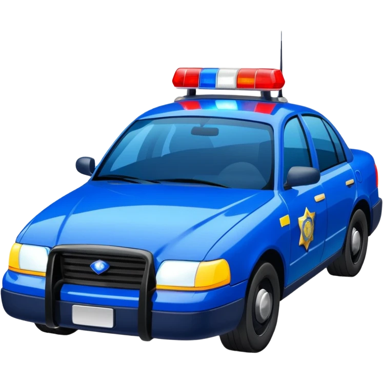 Police car flashing lights  emoji