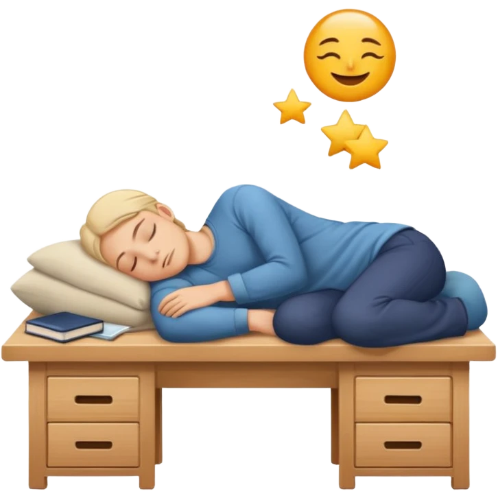 fell asleep on desk emoji